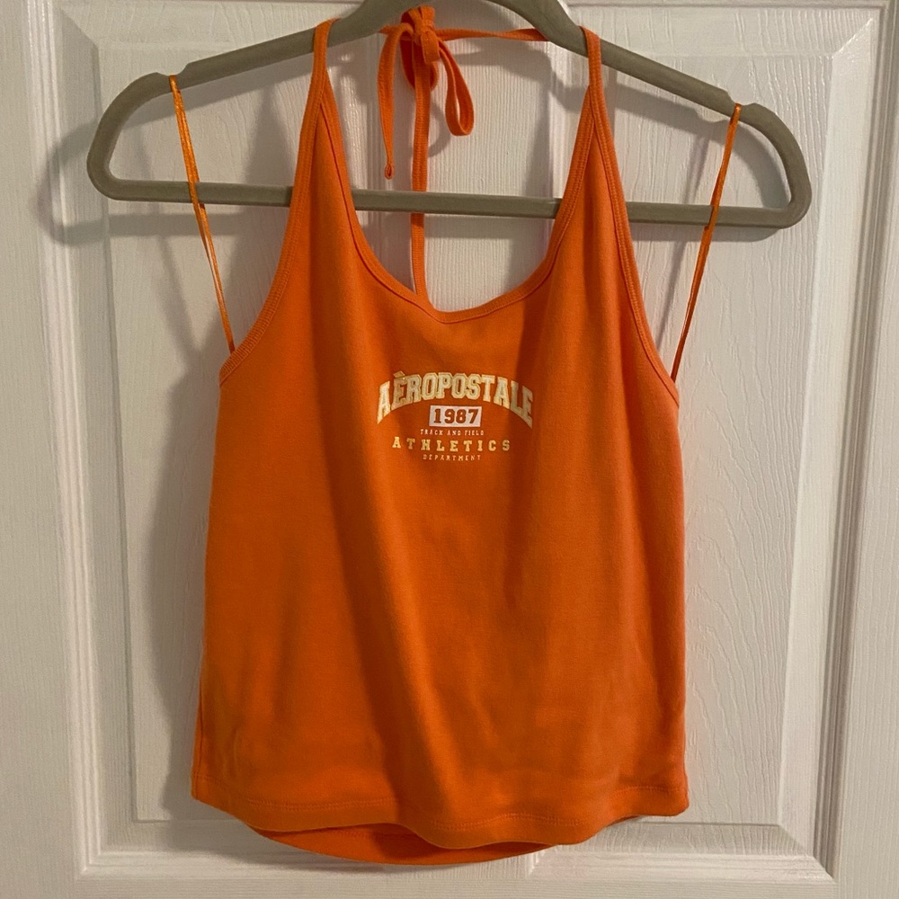 Aeropostale 2000s Orange Halter Top